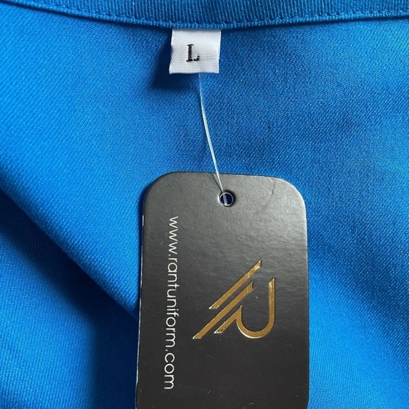 Rant Medical Scrubs top. Turquoise. Size Large - Picture 9 of 9